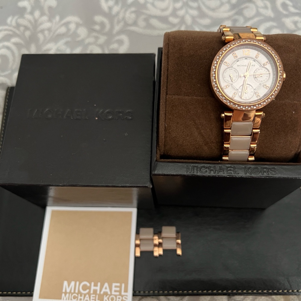 Michael Kors Parker Blush and Rose Gold  39mm Watch